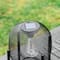 Glitzhome® 11.5" Metal Mesh Black Solar Powered Lantern with Stand, 2ct.